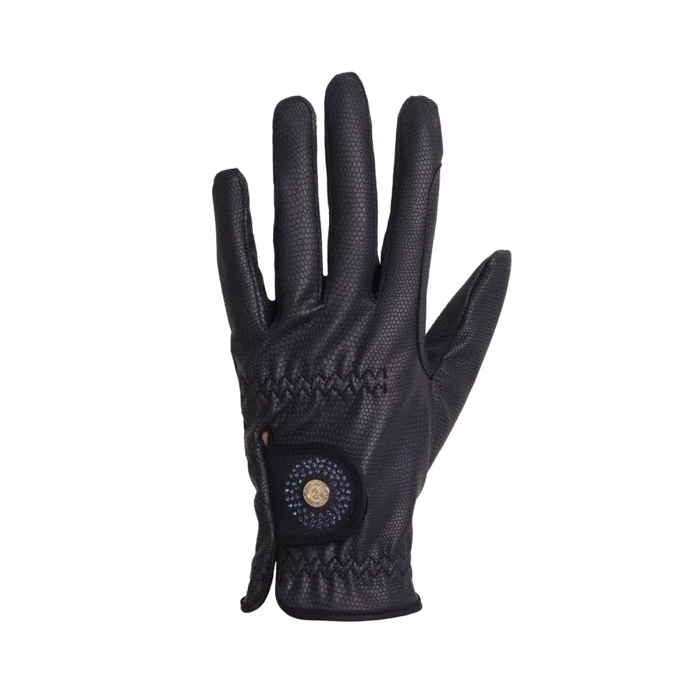 Kentucky Horsewear Reithandschuhe mit Grip,Glitzer und Echsenmuster