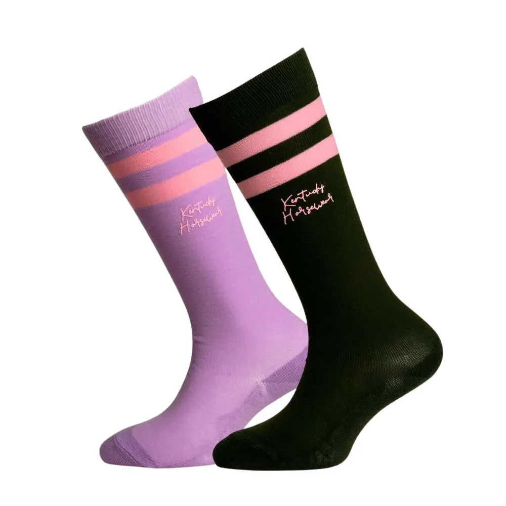 Kentucky Horsewear Gestreiften Kindersocken 2erSet