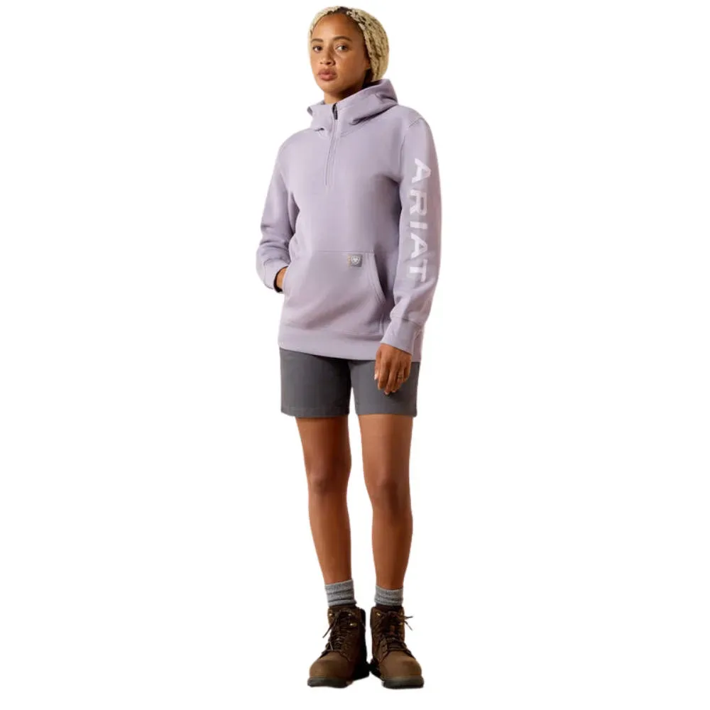 Ariat Rebar Lightweight Logo 12 Zip Hoodie Damen