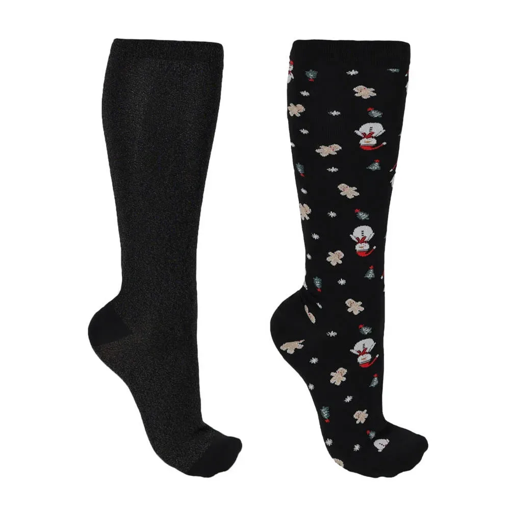 QHP Kniestrümpfe Weihnachten Snow (2erPack)