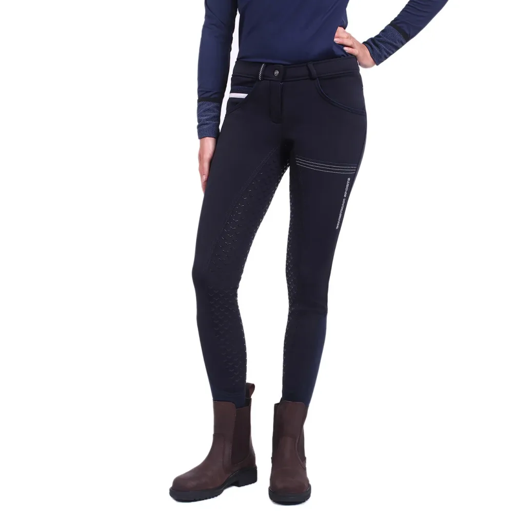 QHP Emma Fullgrip Softshell Reithose Damen Winter