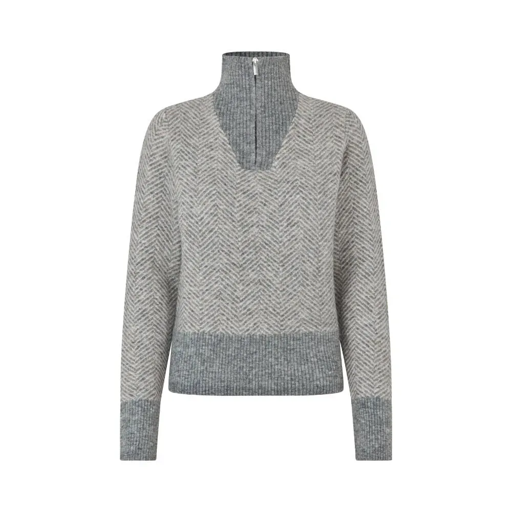 Kingsland KLAudrey Strickpullover mit Reißverschlußkragen Damen
