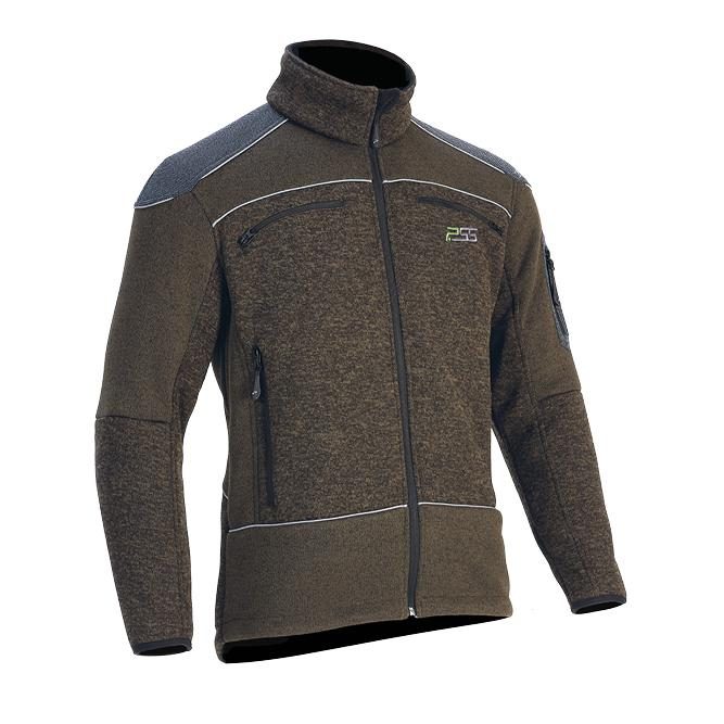 PSS X-treme Arctic Faserstrickjacke - grün melange