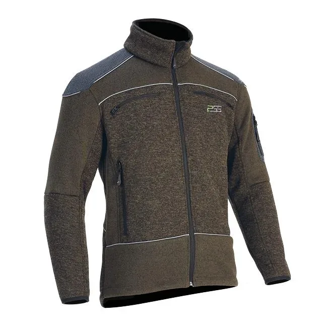 PSS X-treme Arctic Faserstrickjacke - grün melange
