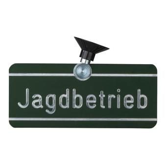 Dr. Gmünder Autoschild Jagdbetrieb