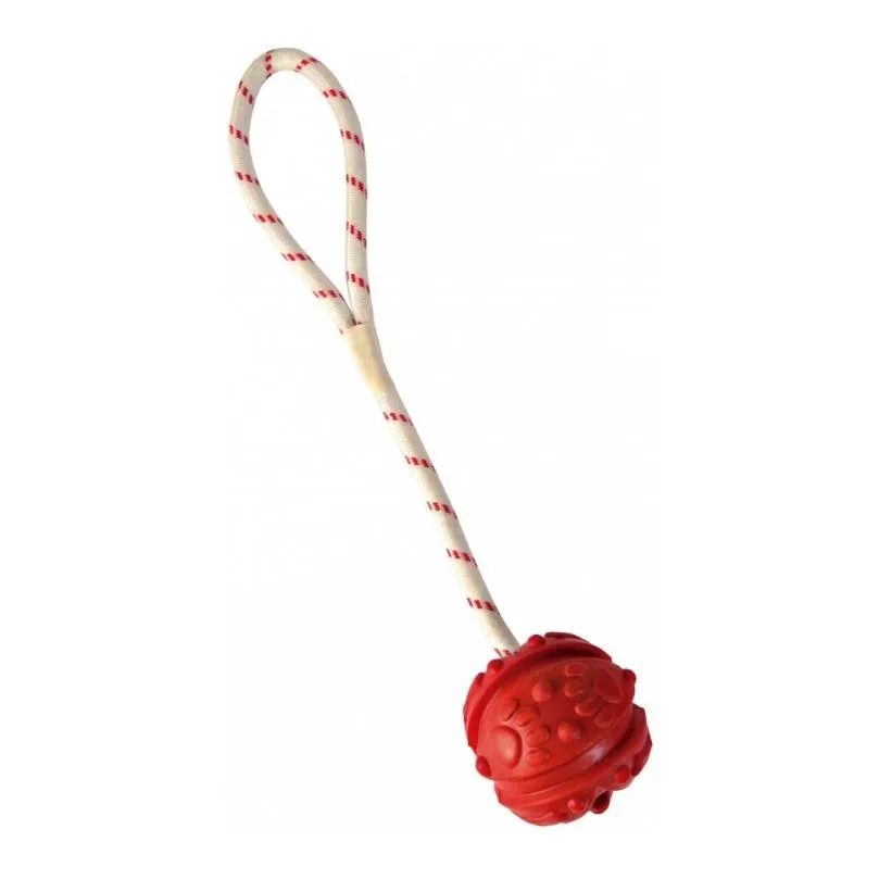TRIXIE Ball am Band schwimmend 35 cm Naturgummi - assortiert