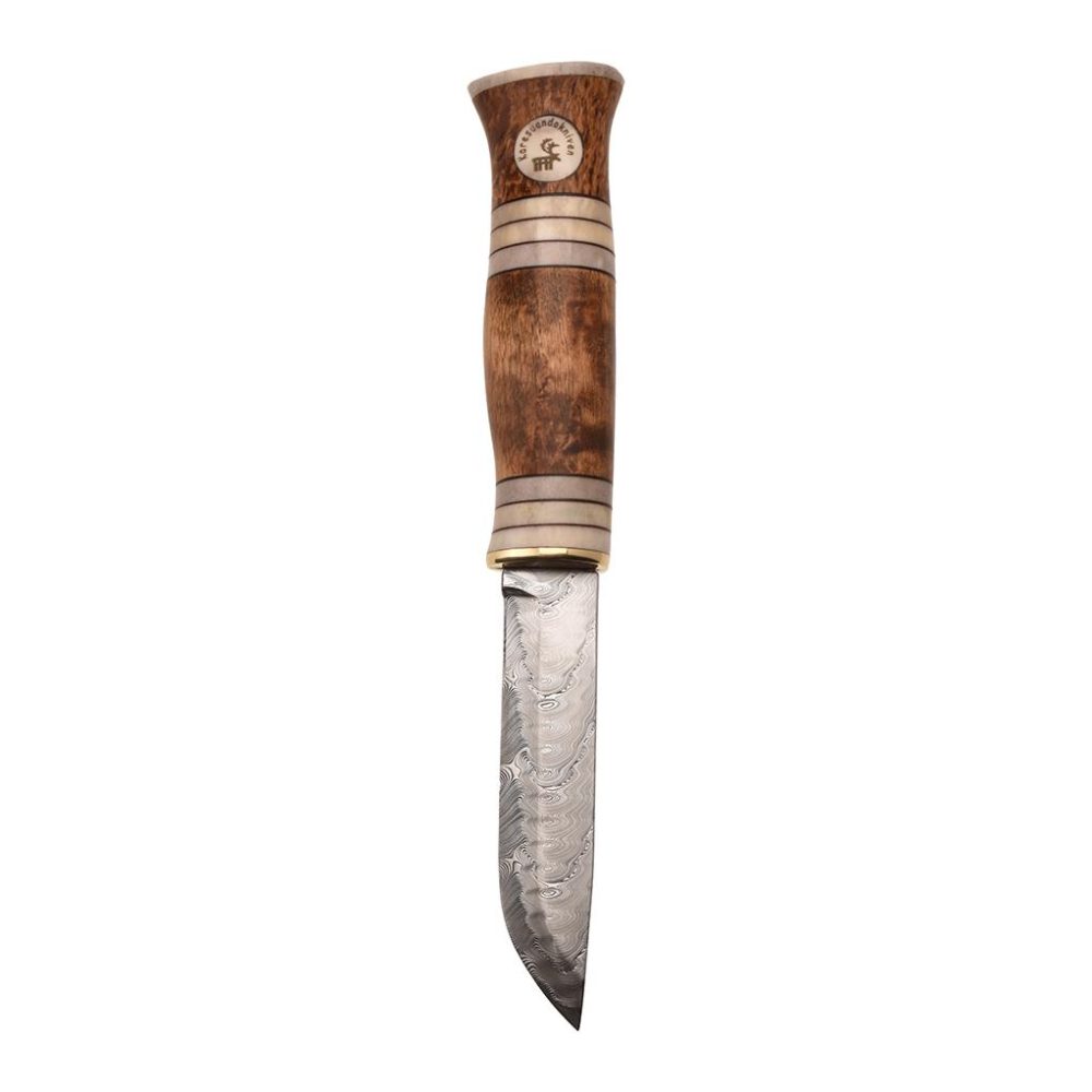 Karesuando - Damasteel Nordic Light - Jagdmesser mit Lederscheide