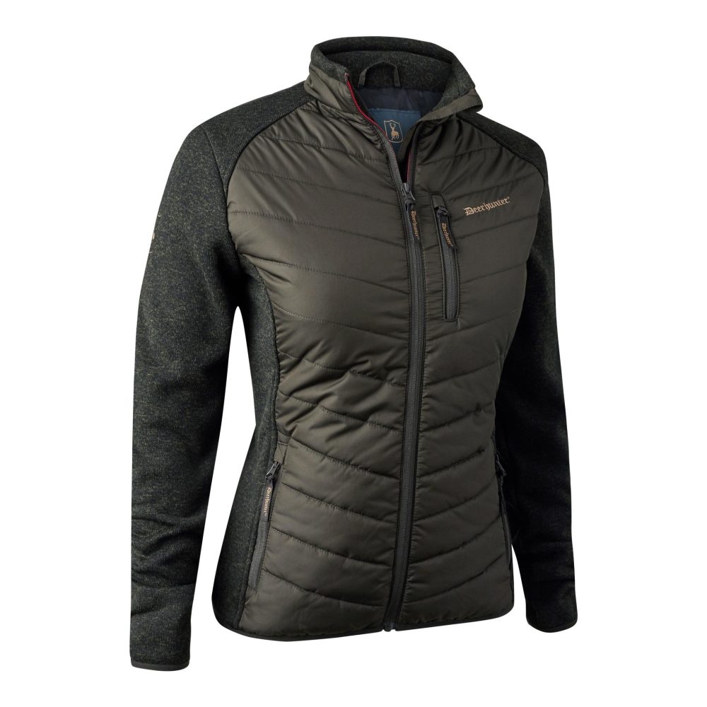 Deerhunter Damen Caroline Padded Jacke mit Strick - Timber