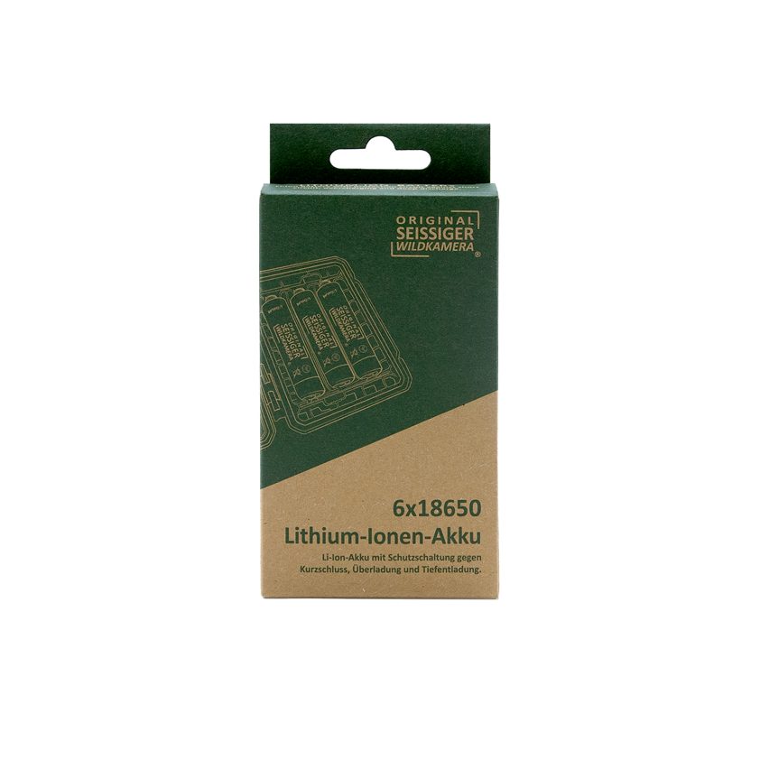 Seissiger Lithium-Ionen-Akku 18650 6 Stück