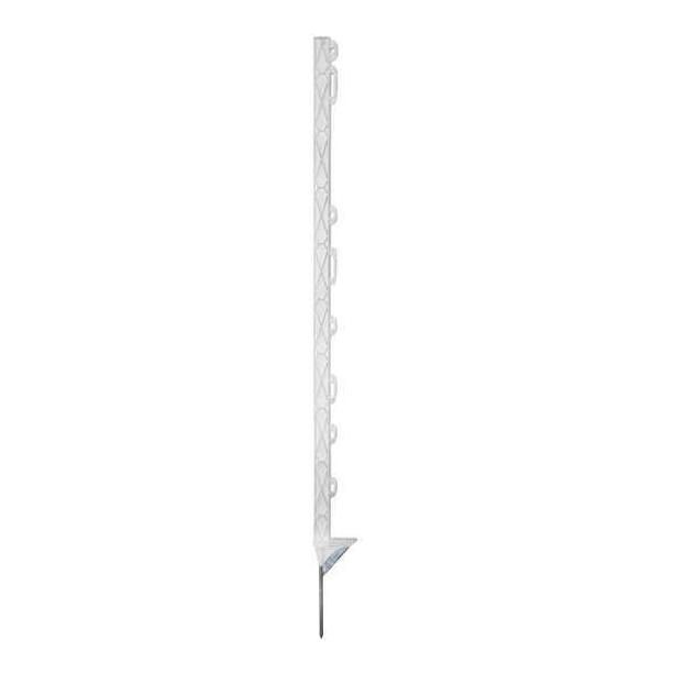 AKO Kunststoffpfahl Titan PLUS - 5 Stück, weiss