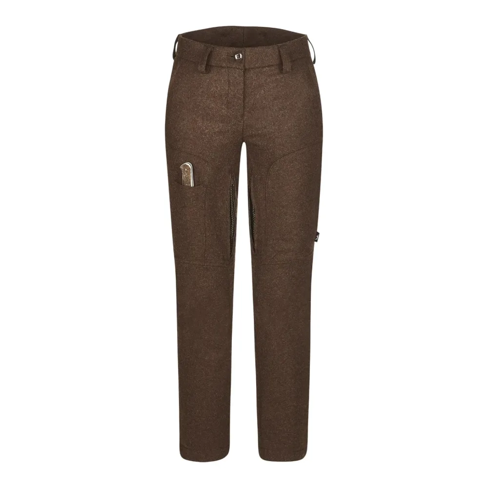 Jagdhund Lodenhose Damen Gamsstein 2 - Braun