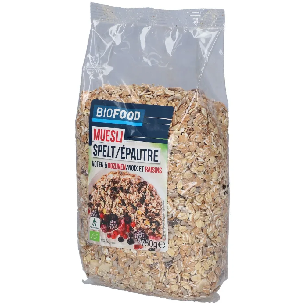 Biofood Müsli Dinkel-Walnuss-Rosine
