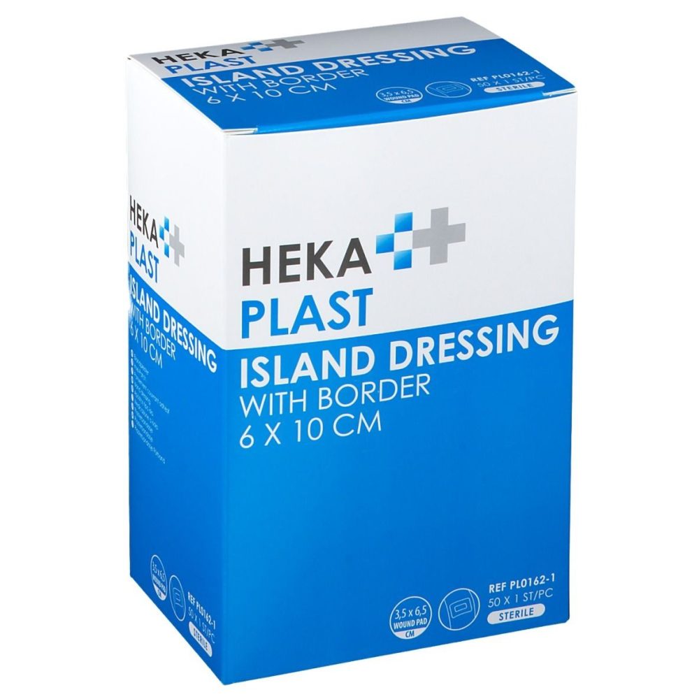 Heka Plast Island Dressing Mit Rand 6 x 10 cm