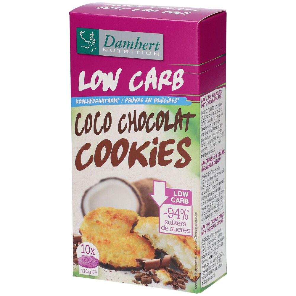 Damhert Low Carb Kokoskuchen mit Schokolade