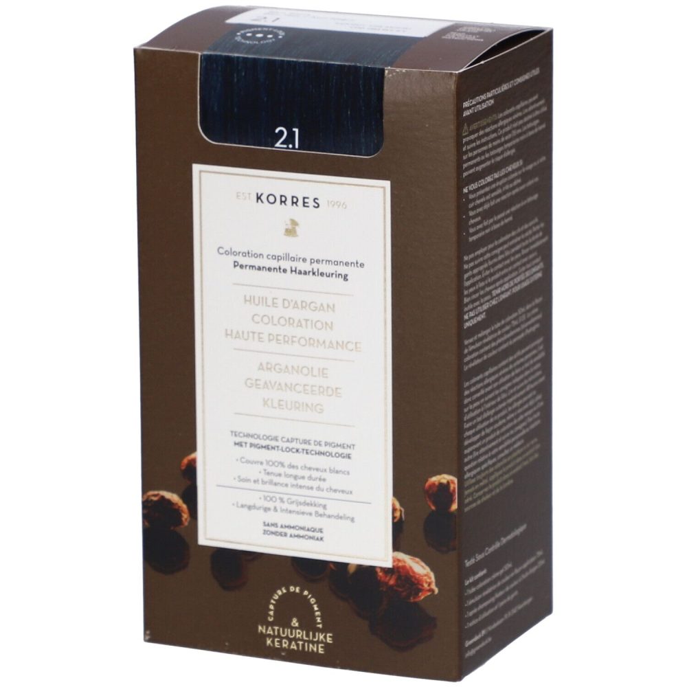 Korres® Arganöl Permanente Coloration 2.1 Blue Black