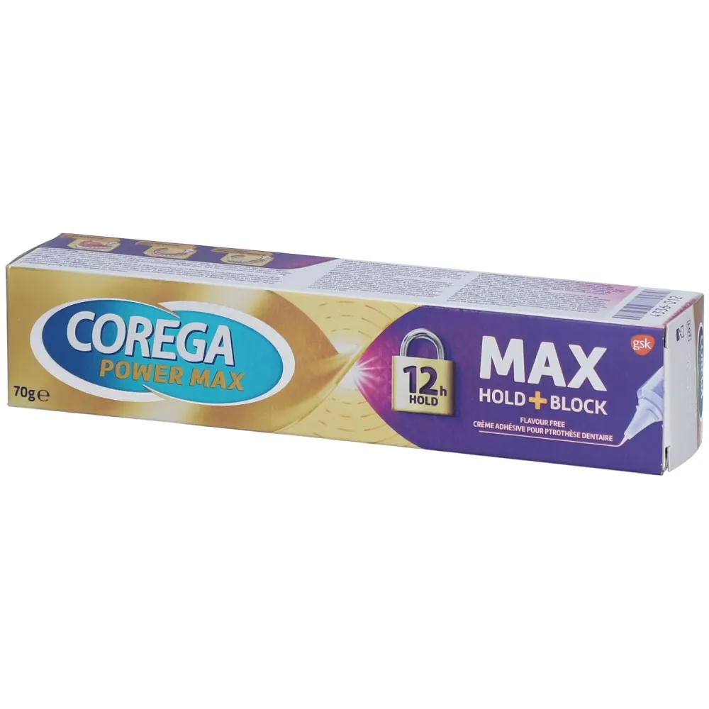 Corega Power Max Hold + Block