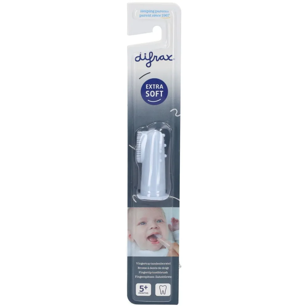 difrax® Fingerzahnbürste für Babys Blau