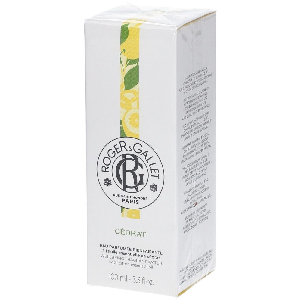 Roger & Gallet - Duftendes Wohlfühl-Wasser, Cedrat eau parfumee Duftendes Wohlfühl-Wasser, 100  ml, Weiss