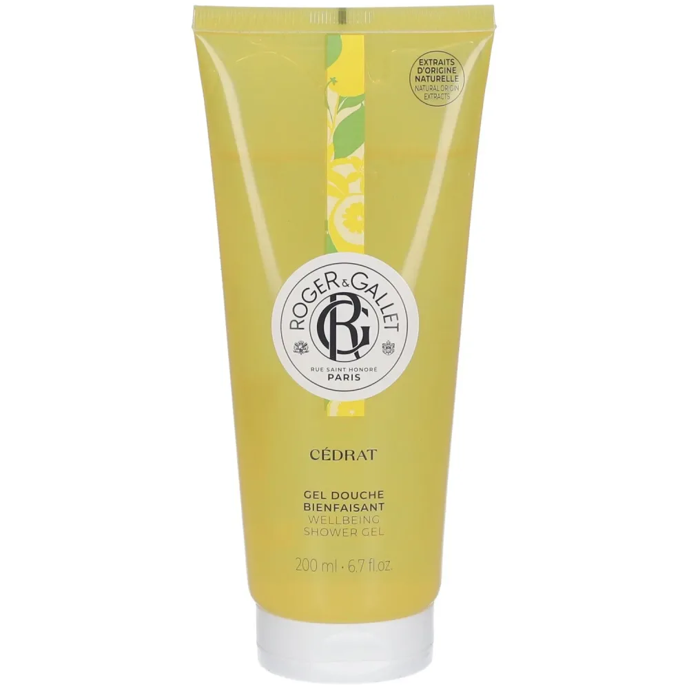 Roger & Gallet - Wohlfühl-Duschgel, Cedrat gel douche, 200 ml, Weiss