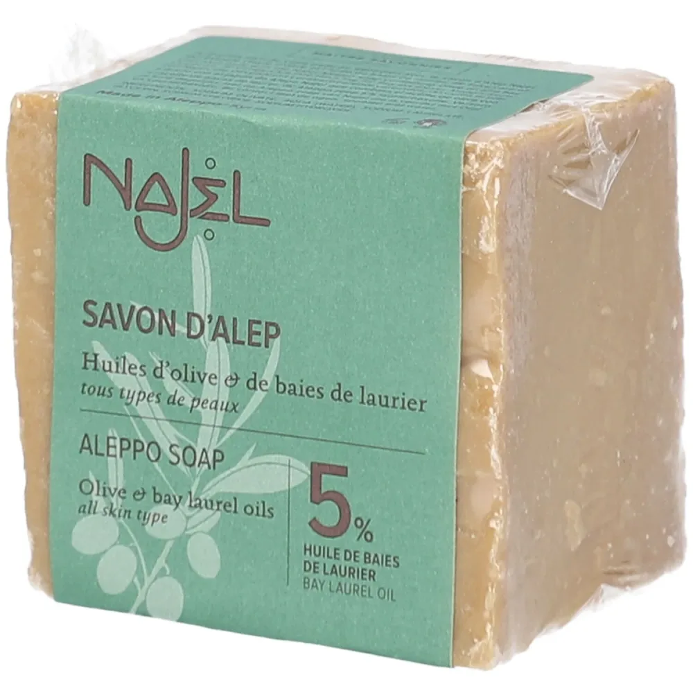 Najel Traditionelle Aleppo-Seife mit 5 % Lorbeer