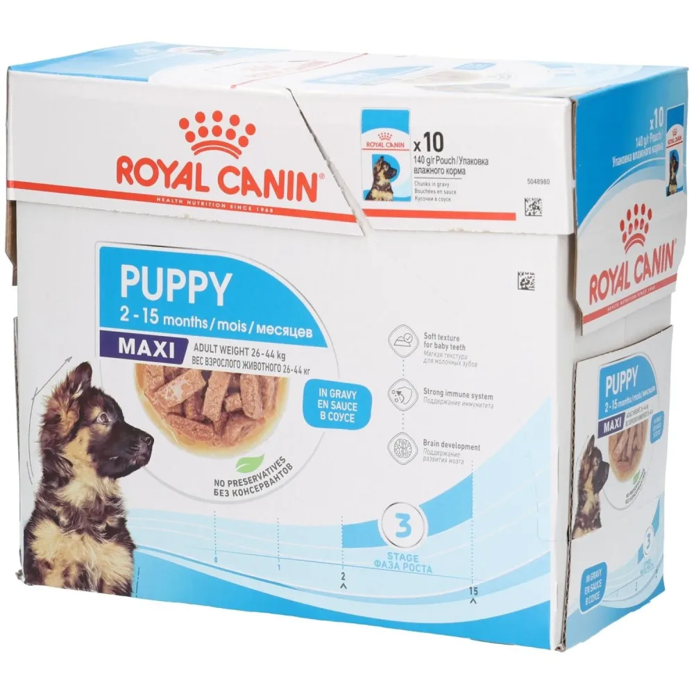 Royal Canin Maxi Puppy in Sosse - 10 x 140 g