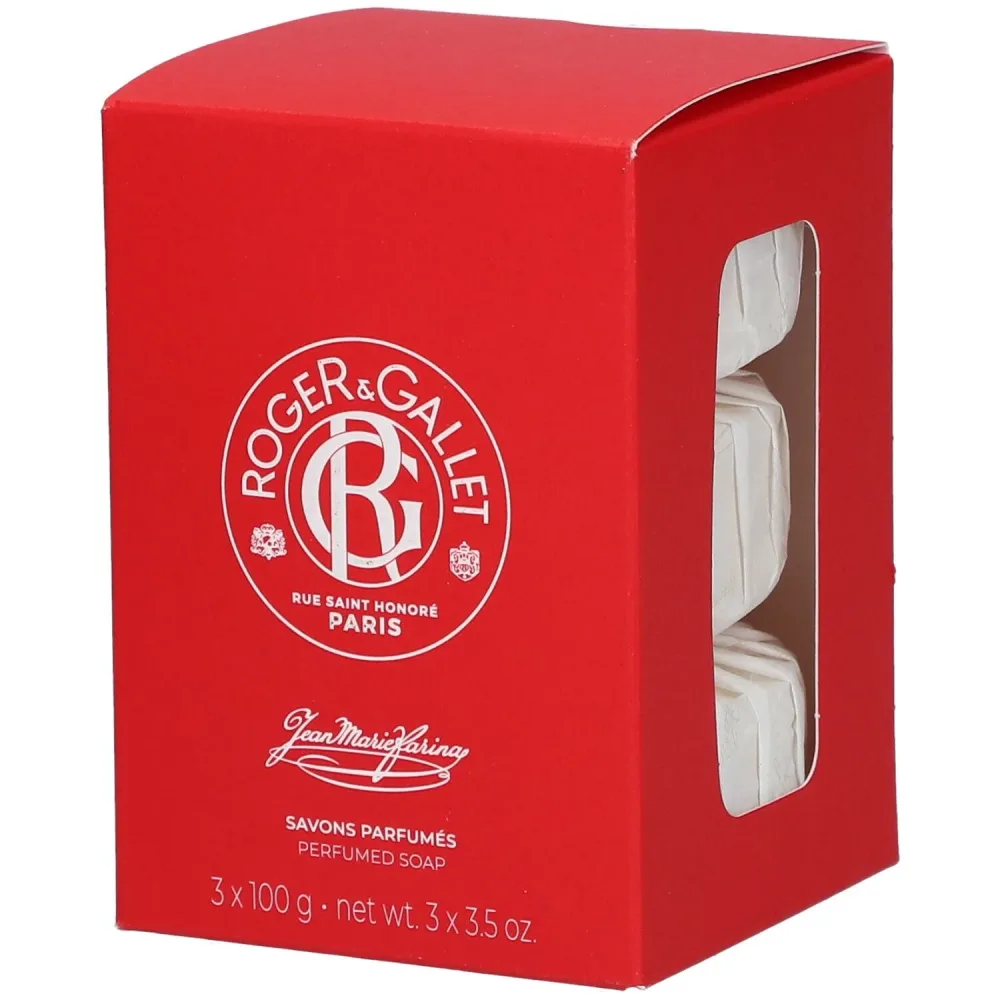 Roger & Gallet - Jean Marie Farina Box mit 3 Parfümierten Seifen, Set