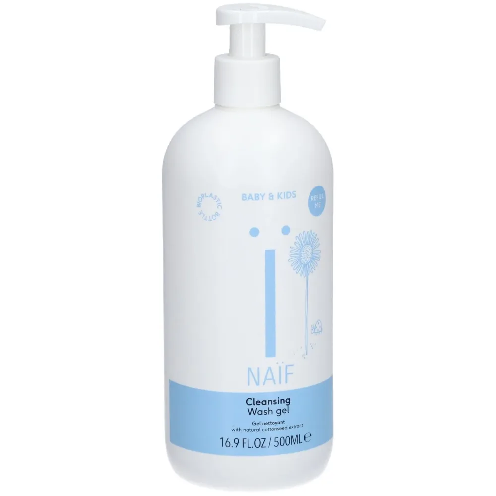 Naïf Baby & Kids Cleansing Wash Gel (500ml)