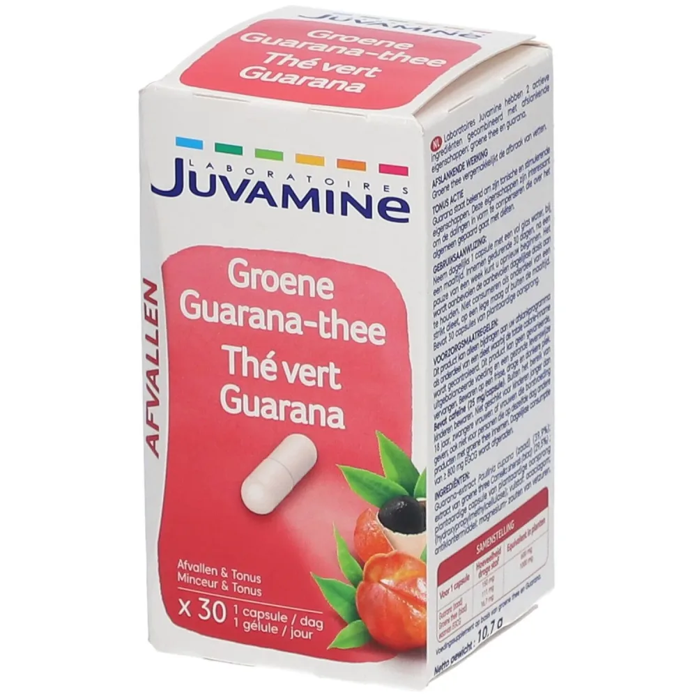 Juvamine Thé Vert Guarana 30 Kapseln