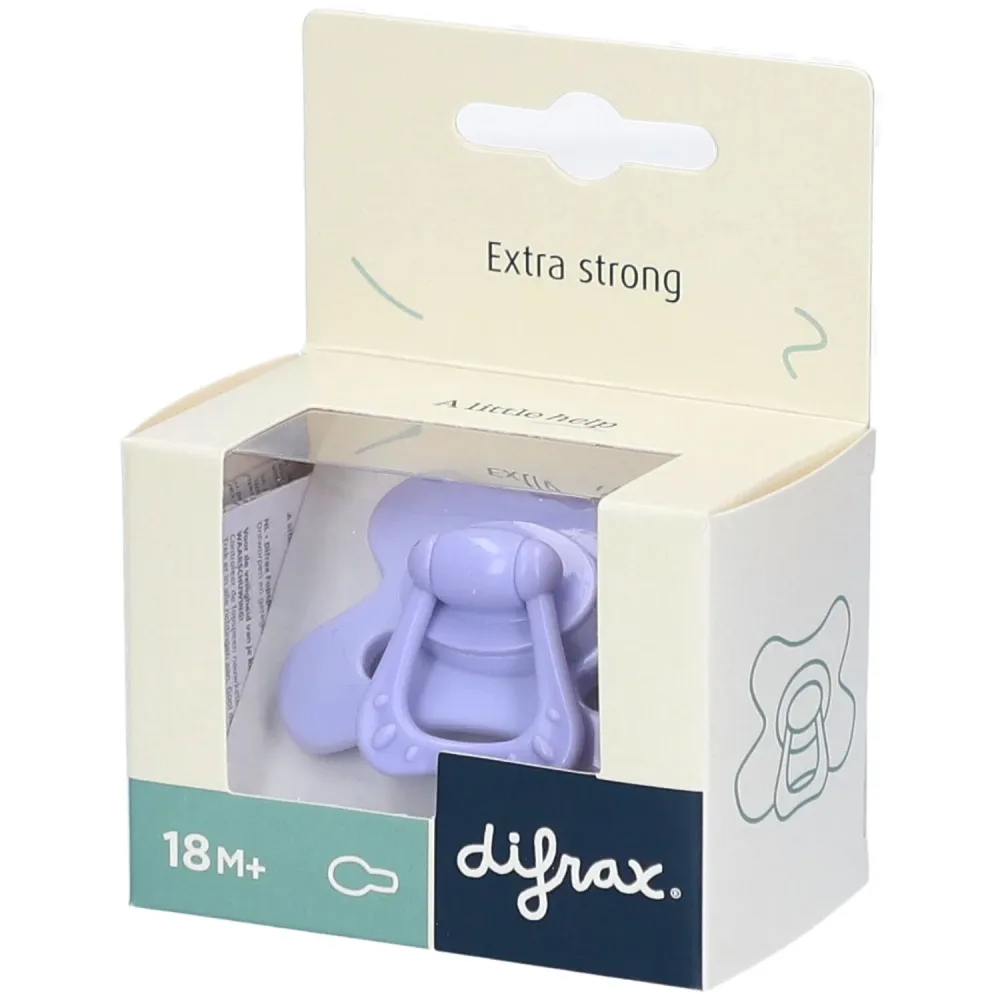 Difrax Schnuller Extra Strong, ab 18 Monate, lila amethyst