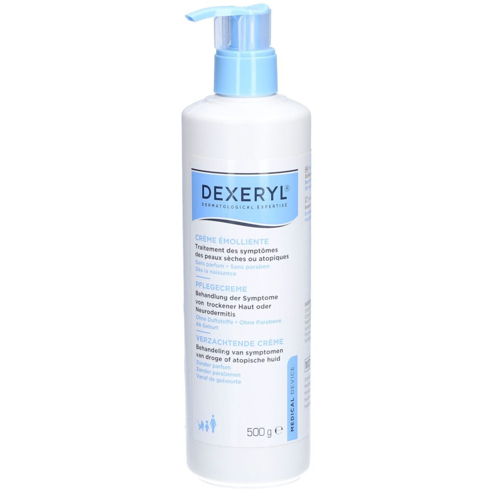 Dexeryl Crème Emolliente | Traitement Peaux Sèches et Eczéma | Visage Et Corps | Sans Parfum | Dès la Naissance