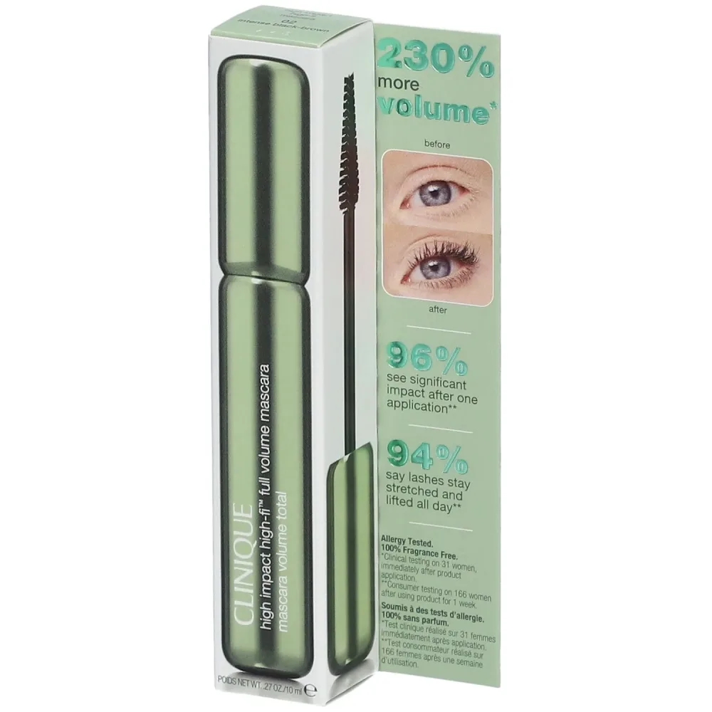 Clinique - CLHighImpactHighFiMascaraSchw1, High Impact High FI Mascara, 10 ml, Black/Brown