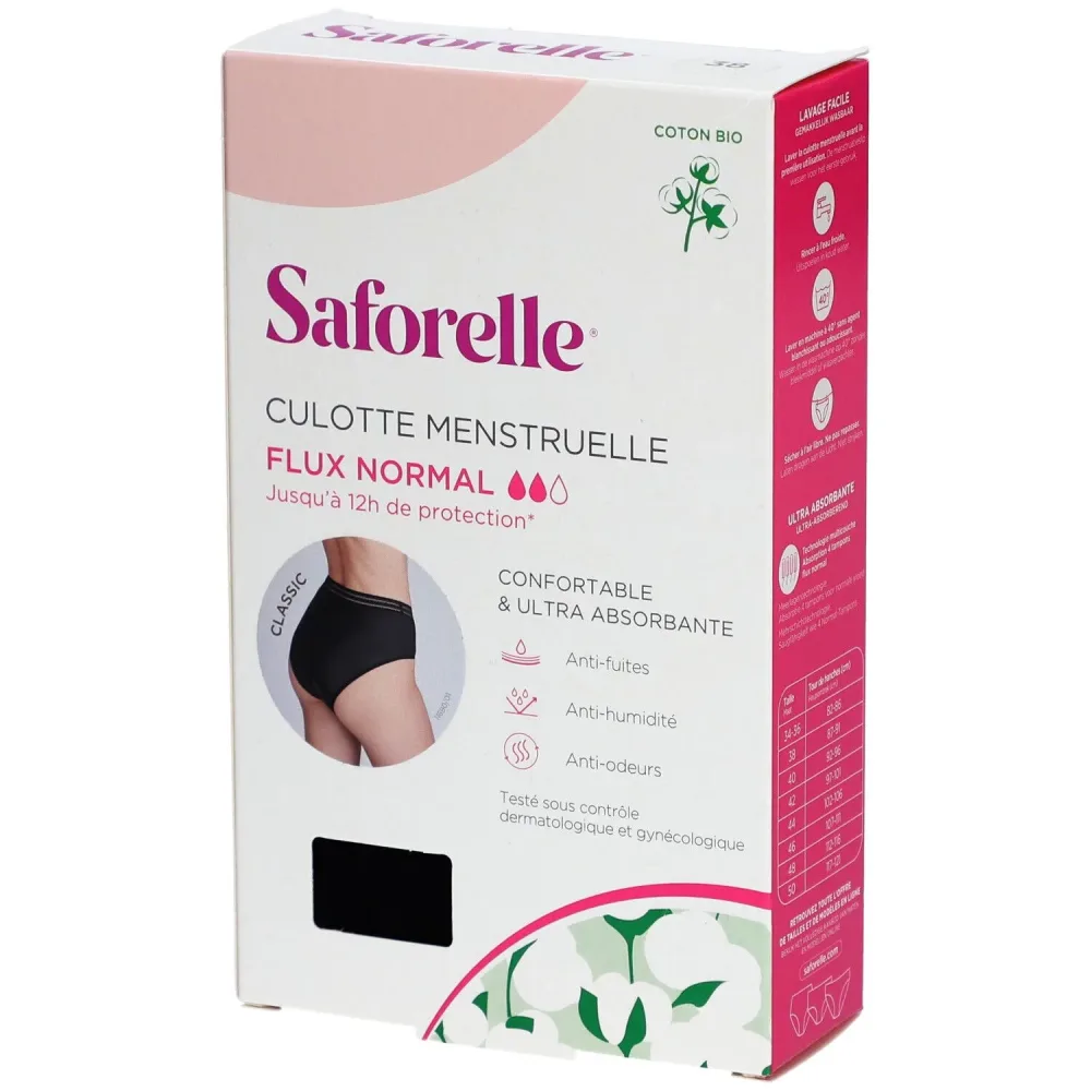 Saforelle Menstruations-Slip Normale Ströme Größe 38