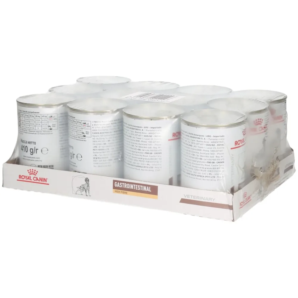 Royal Canin Veterinary Canine Gastrointestinal High Fiber Mousse - 12 x 410 g