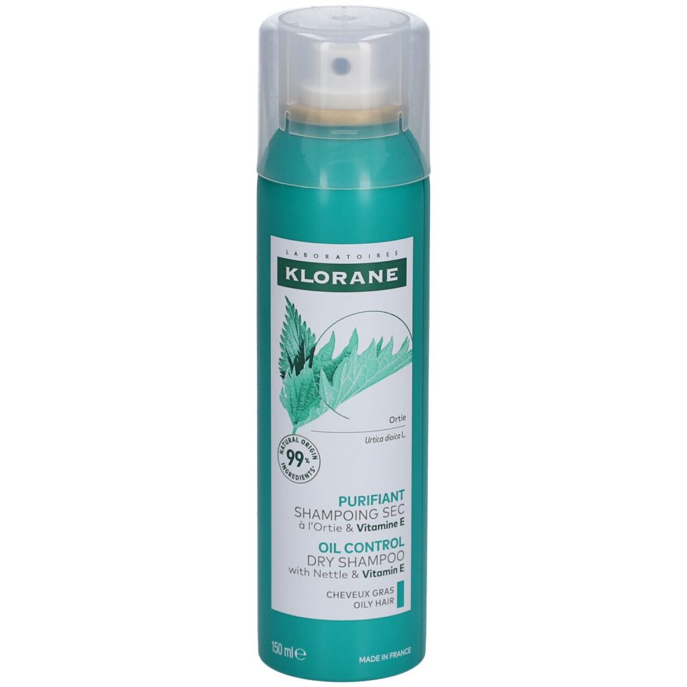 KLORANE - Reinigendes Trockenshampoo, IO-Brennnessel, 150 ml
