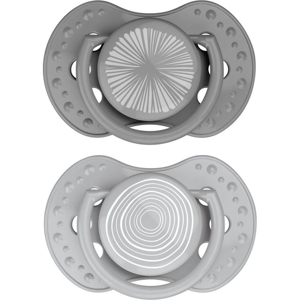 Difrax Sucette Dynamische Harmonie L.Grau - D.Grau 3-6m