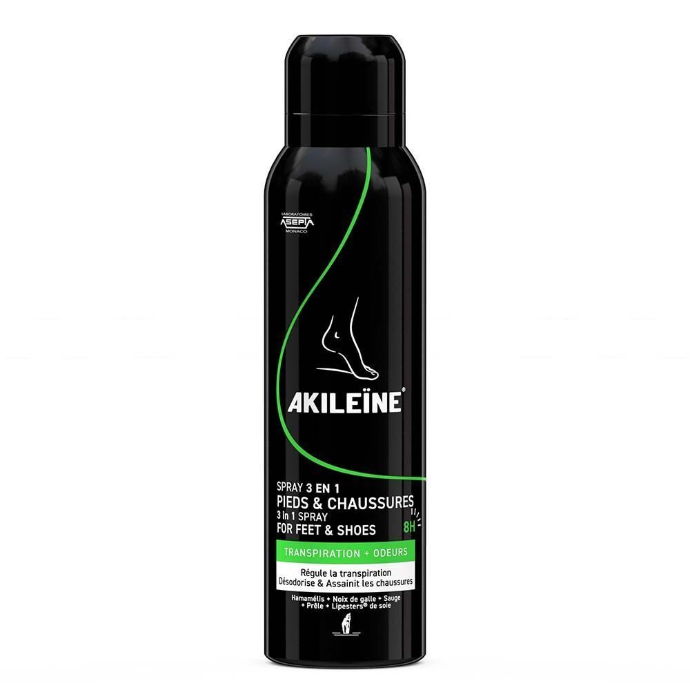 AKILEÏNE Grün Fuss- & Schuhspray 3in1 (150ml)