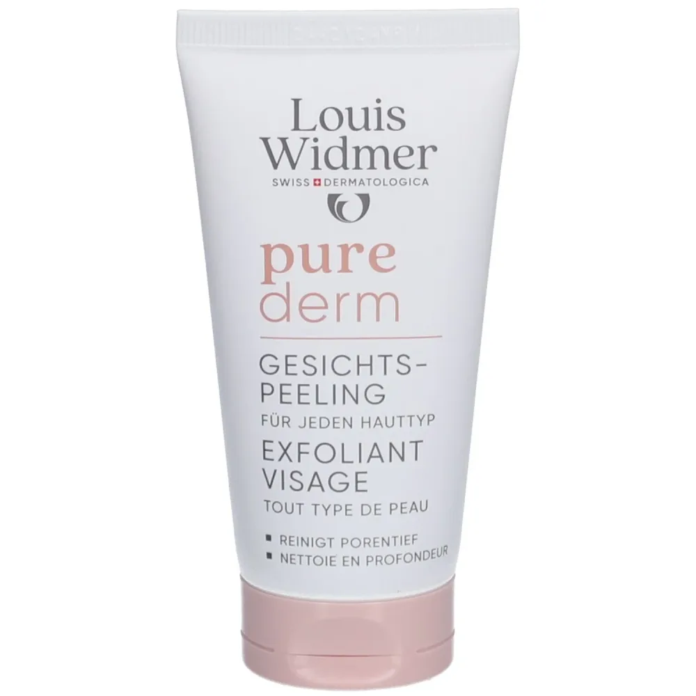 Louis Widmer Purederm Gesichtspeeling ohne Parfum