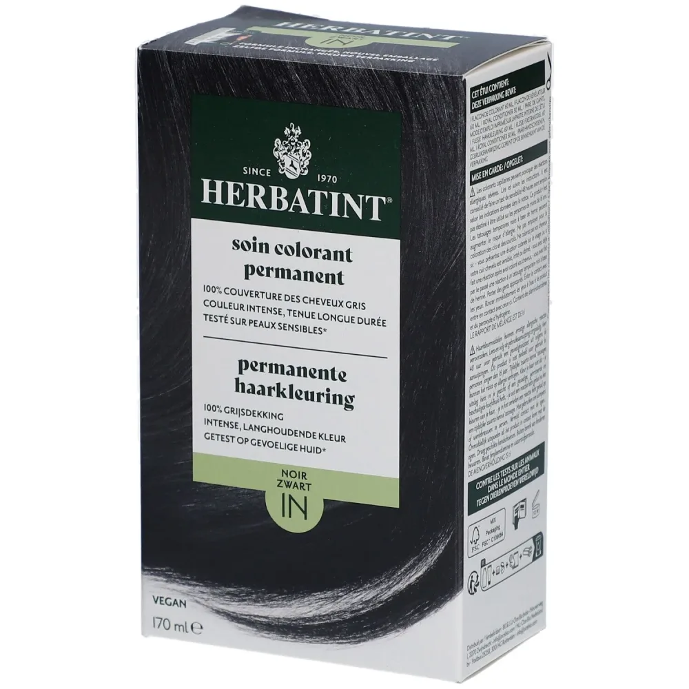 Herbatint Coloration Permanente 1N Noir