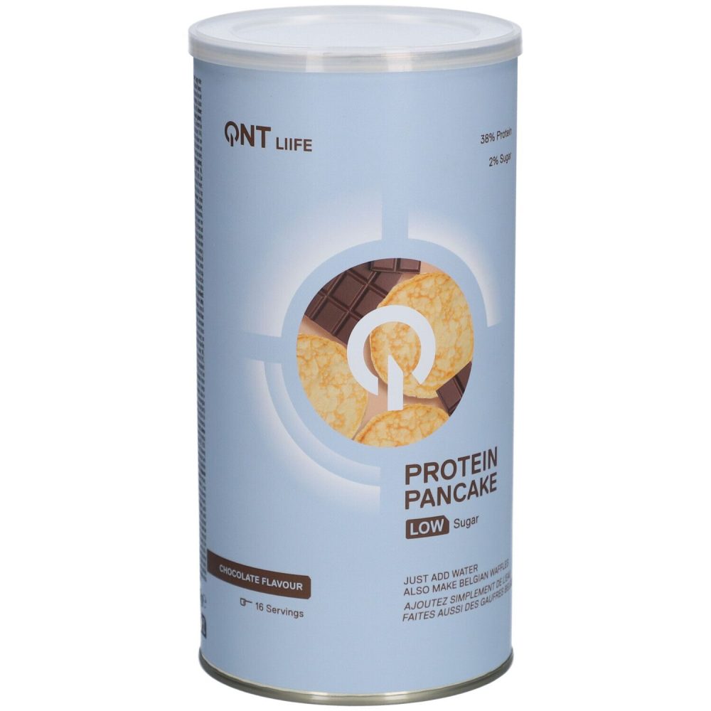 QNT Protein-Pfannkuchen mit niedrigem Zuckergehalt | Schokoladengeschmack