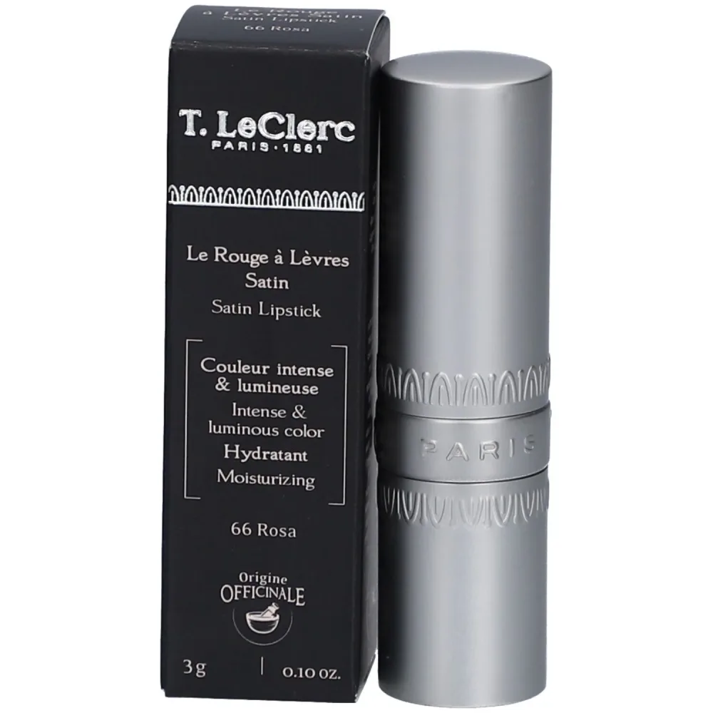 T.LeClerc Satin Lipstick Lippenstift 3 g Nr. 66 - Rosa