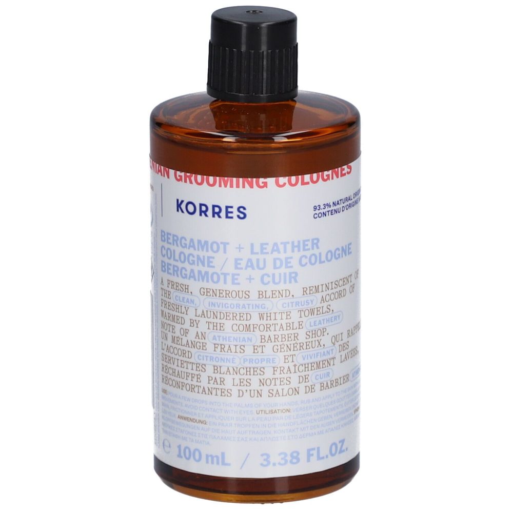 KORRES Athenian Grooming Eau de Cologne mit Bergamotte + Ledernoten Eau de Cologne 100 ml