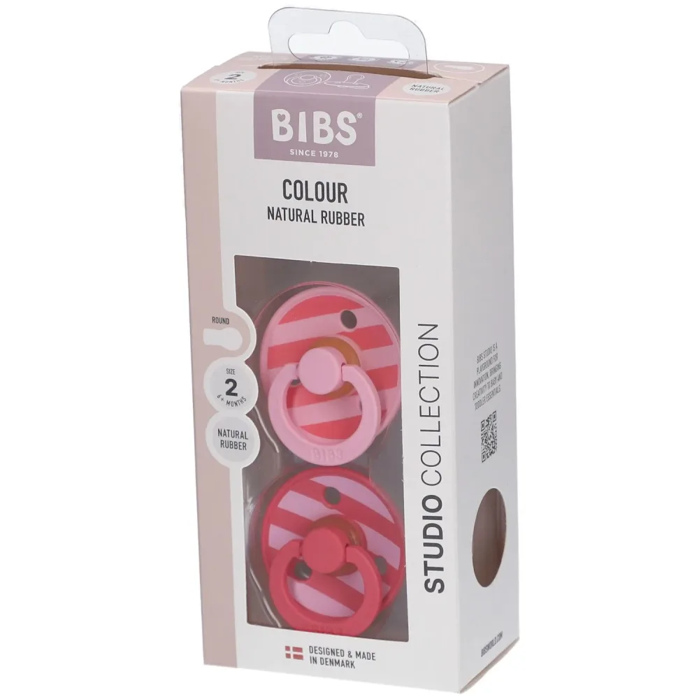 Bibs Studio Farbe 2 Pack Block - Baby Rosa | +6 mois