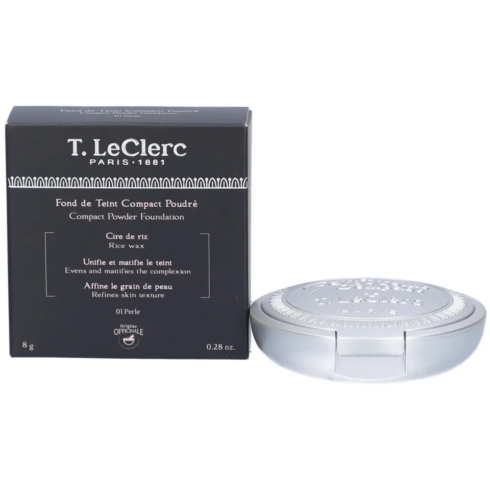 T.LeClerc Compact Powder Foundation Kompakt Foundation 8 g Nr. 01 - Perle