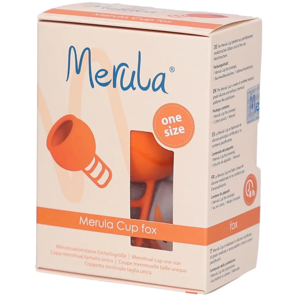 Merula Menstruationstasse Orange Fuchs
