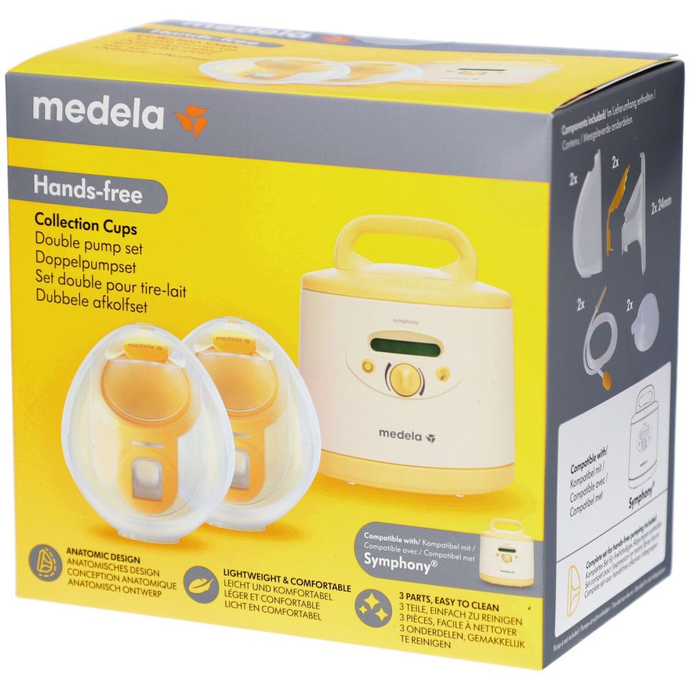 medela Hands-free Doppelpumset für Symphony, inklusive 24mm Brusthaube (1 Stk)