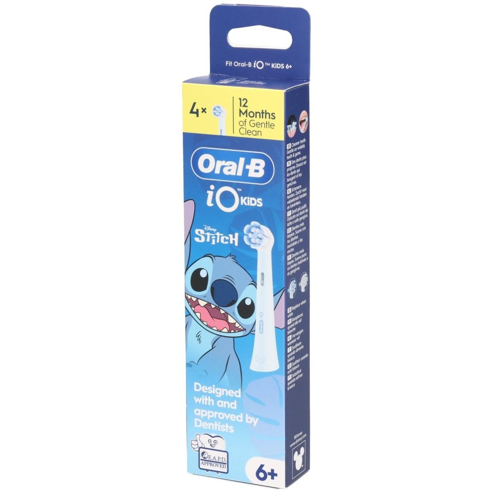 Oral-B iO Kids Ersatzbürstenkopf für elektrische Zahnbürste ? Disney Stitch ? ab 6 Jahren