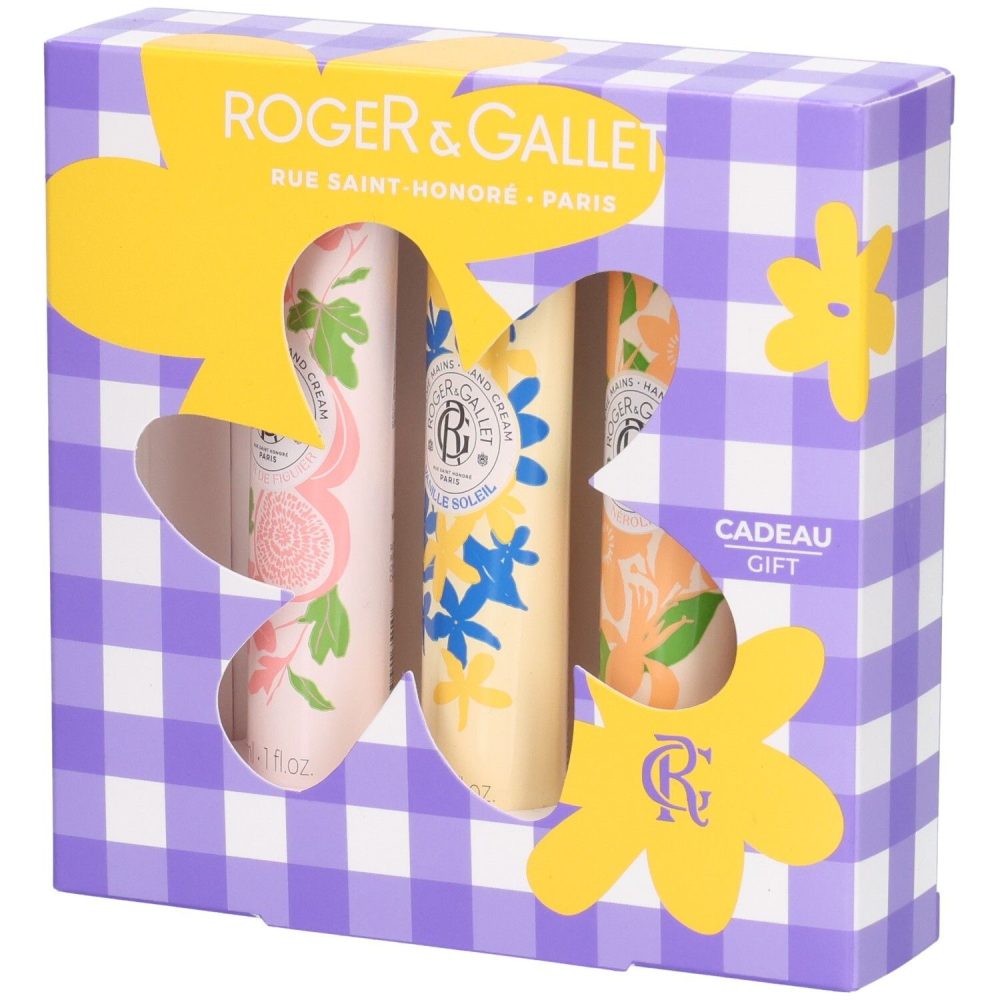 Roger&Gallet Coffret Trio Crèmes Mains Fleur De Figuier, Vanille Soleil & Néroli