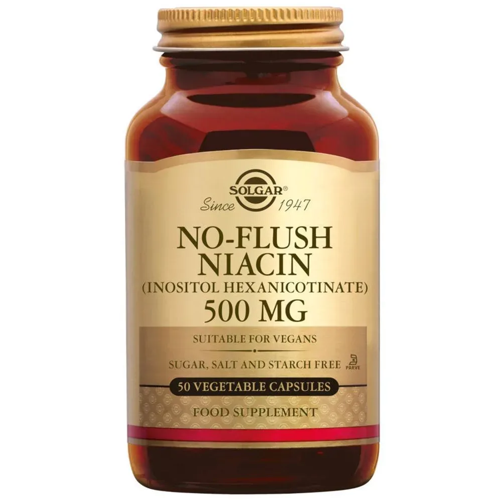 Solgar® No Flush Niacin 500 mg