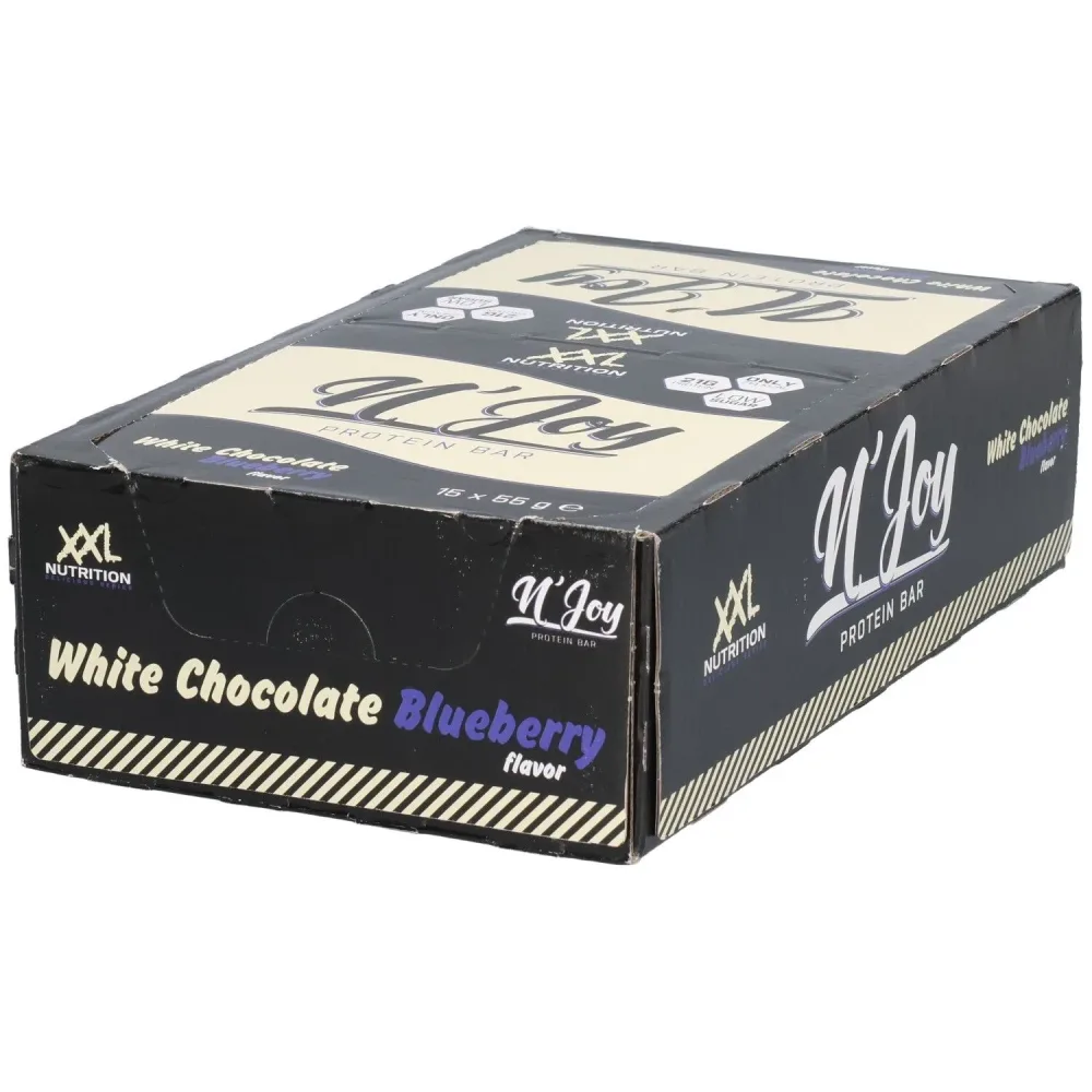 XXL Nutrition N'Joy Proteinriegel Weiße Schokolade ? Heidelbeere