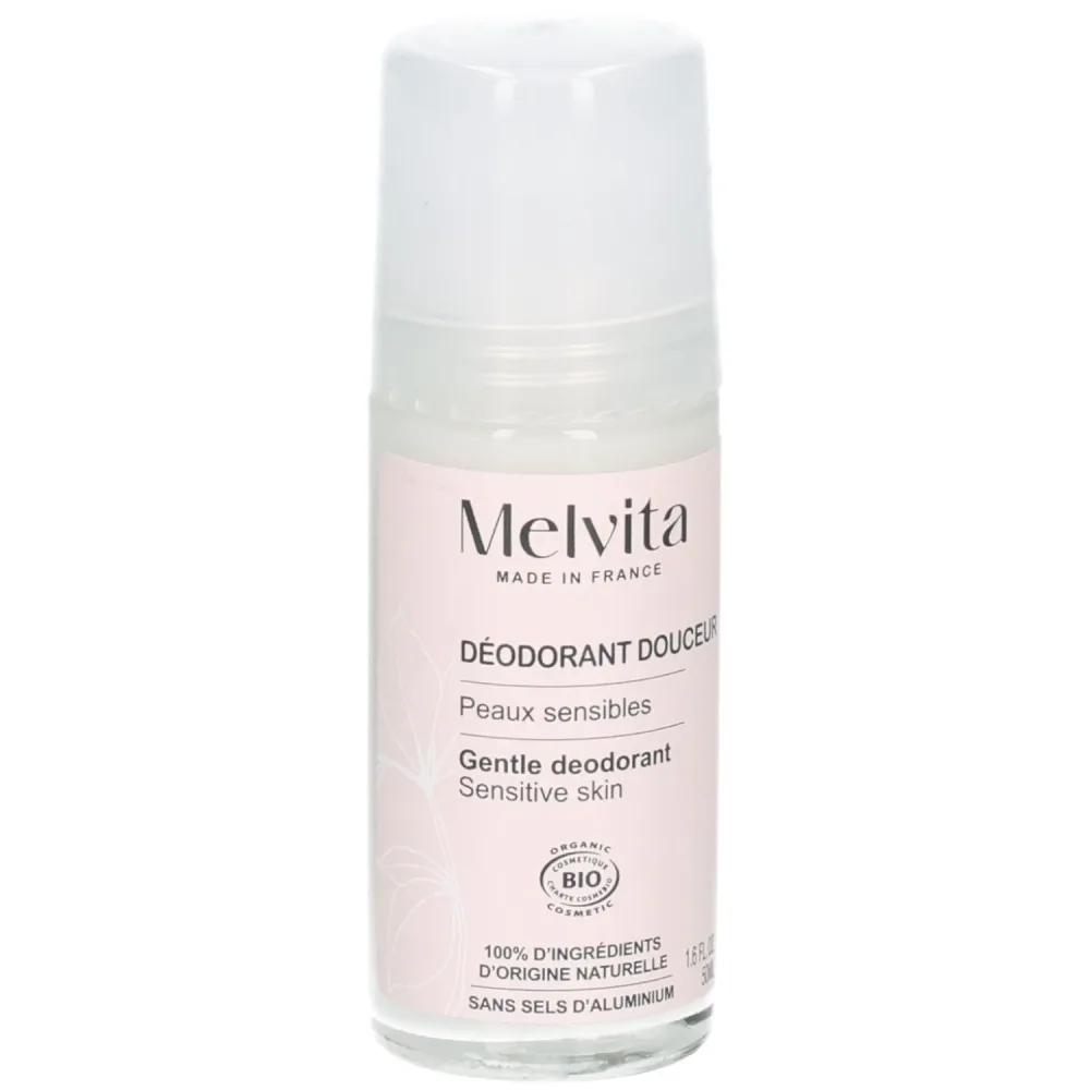 Melvita - Roll-On-Deodorant für empfindliche Haut, 50 ml